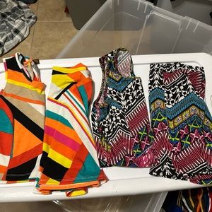 2 skirt and top sets